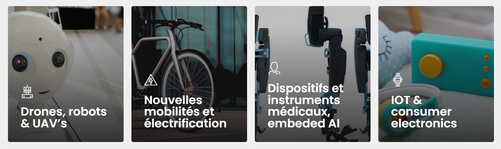 Différents projets developpés par Kickmaker